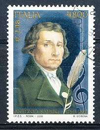 ITALY  2000   -   Antonio Salieri   SINGLE ISSUE     -  FINE  USED