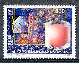 ITALY  2000   -  Mathematical Year  SINGLE ISSUE     -  FINE  MINT