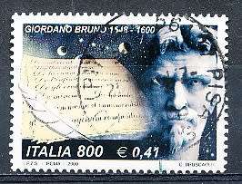 ITALY  2000   -  Giordano Bruno  SINGLE ISSUE     -  FINE  USED
