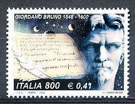 ITALY  2000   -  Giordano Bruno  SINGLE ISSUE     -  FINE  MINT