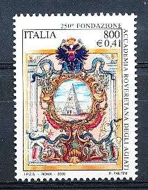 ITALY  2000   - Academy Roveretana Agiati  SINGLE ISSUE     -  FINE  MINT