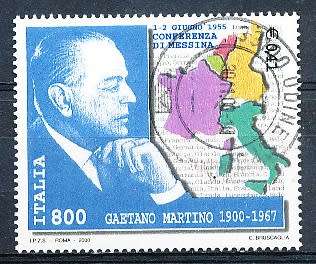 ITALY  2000   - Gaetano Martino  SINGLE ISSUE     -  FINE  USED