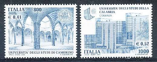 ITALY  2000   -  University of Camerino and of Cosenza FULL SET    -  FINE  MINT