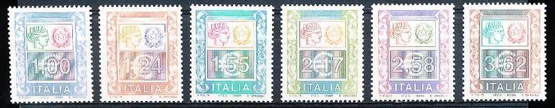 ITALY  2002   -  Definitive High Values    SET    -  FINE  MINT