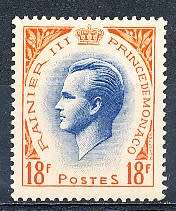 MONACO  1955   - Prince Rainier III    18F      -  MINT