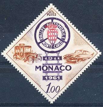 MONACO  1961   - Monte Carlo Rally  SINGLE ISSUE  - FINE  MINT