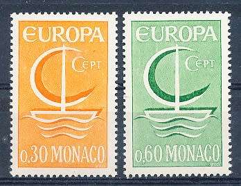 MONACO  1966   -  EUROPA Stamps  FULL  SET - FINE  MINT