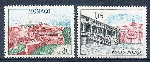MONACO  1969   -    Buildings  FULL  SET - FINE  MINT
