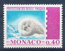 MONACO  1970   -  Protection of Baby Seals  SINGLE ISSUE  - FINE  MINT