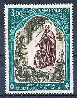 MONACO  1971   -  Monaco Red Cross   SINGLE ISSUE  - FINE  MINT