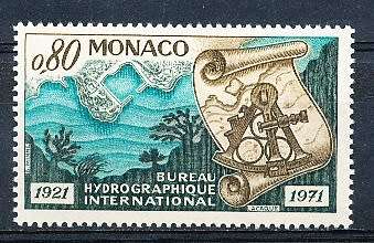 MONACO  1971   -  Hydrographic Bureau  SINGLE ISSUE  - FINE  MINT