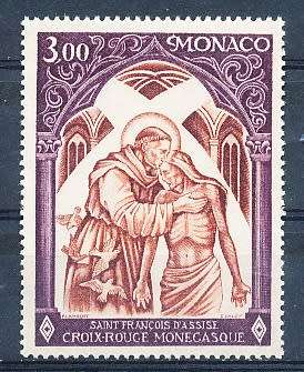 MONACO  1972   -   Monaco Red Cross   SINGLE ISSUE  - FINE  MINT