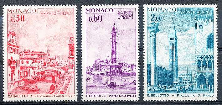 MONACO  1972   -   UNESCO  FULL SET   - FINE  MINT