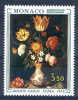 MONACO  1973   -  Monte Carlo Flower Show  SINGLE ISSUE  - FINE  MINT