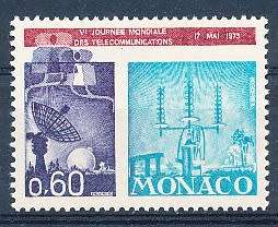MONACO  1973   -   Telecommunications Day  SINGLE ISSUE  - FINE  MINT