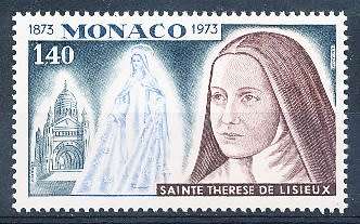 MONACO  1973   -    St. Theresa of Lisieux   SINGLE ISSUE  - FINE  MINT