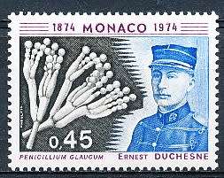 MONACO  1974   - Ernest Duchesne - Microbiologist SINGLE ISSUE  - FINE  MINT