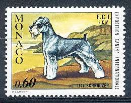 MONACO  1974   -  Dog Show, Monte Carlo SINGLE ISSUE  - FINE  MINT