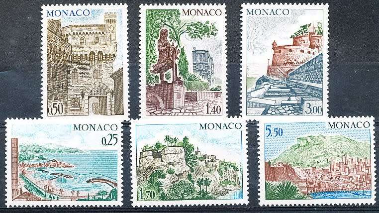 MONACO  1974   -   Views of Monte Carlo   SET   - FINE  MINT