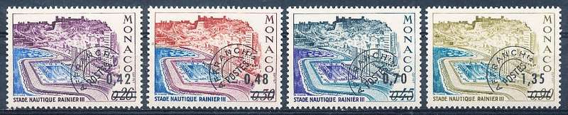 MONACO  1975   -  Aquatic Stadium - Precanceled   FULL  SET - FINE  MINT
