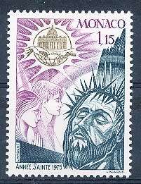 MONACO  1975   -   Holy Year   SINGLE ISSUE  - FINE  MINT