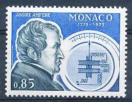 MONACO  1975   -   Andre Ampere, Physicist  SINGLE ISSUE  - FINE  MINT