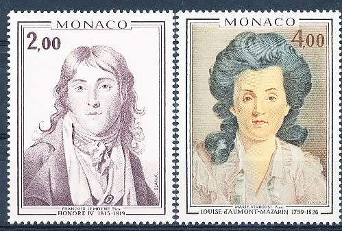 MONACO  1976   -  Princes and Princesses of Monaco  FULL SET     - FINE  MINT