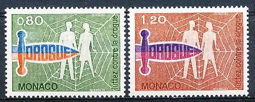 MONACO  1976   - Campaign against Drug Abuse   FULL SET     - FINE  MINT