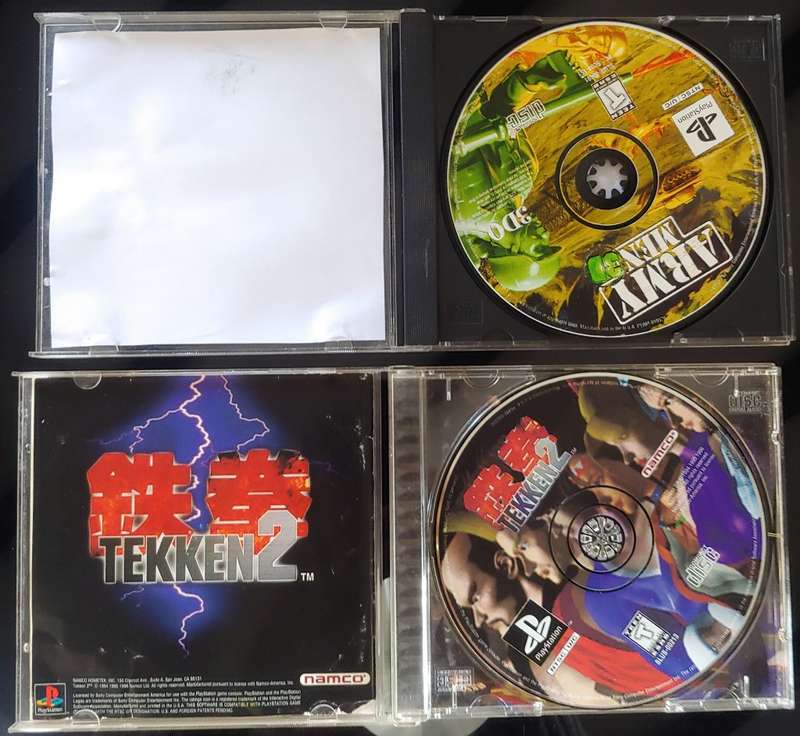 Army Men 3D & Tekken 2 for playstation 1