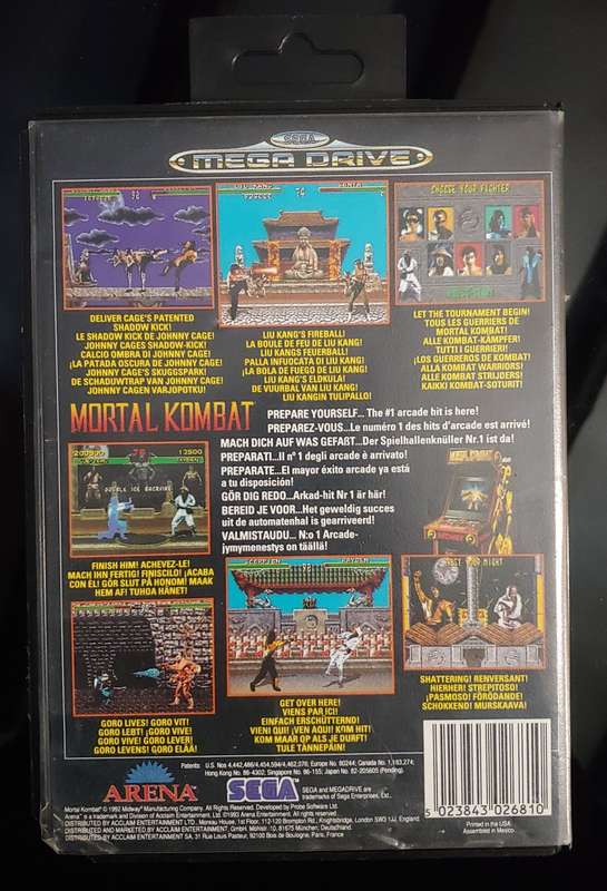 Mortal Kombat for Sega Megadrive