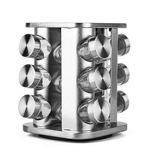 12pcs Rotating Spice Rack