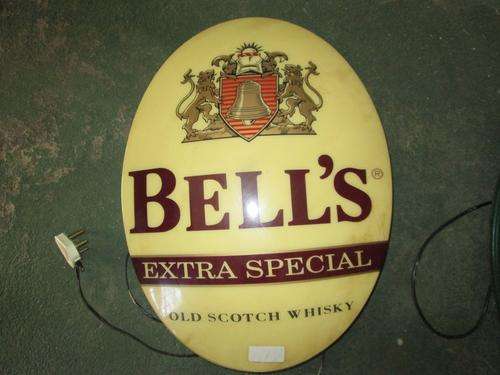 BELLS BAR SIGN ILLUMINATED