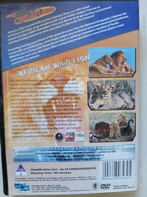 Expedition African Wild Lion DVD