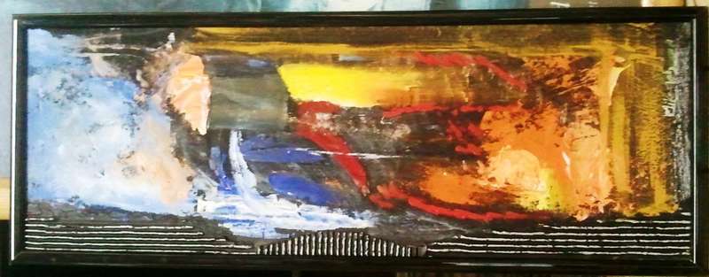 MIKE TALJAARD ORIGINAL OIL PAINTING (WHAT GOES UP, MUST COME DOWN)