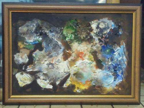 FRAMED MIKE TALJAARD ORIGINAL OIL PAINTING  (ABSTRACT ART)