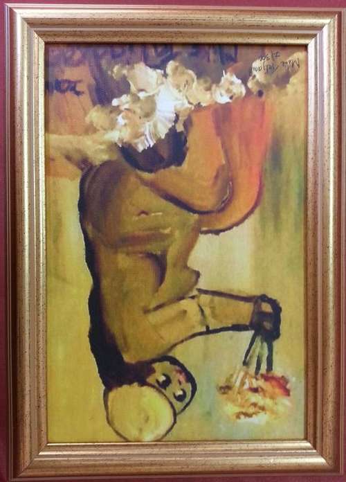 FRAMED MIKE TALJAARD LIMITED EDITION REPRODUCTION CANVAS (CLARA) AUTHENTIFICATION