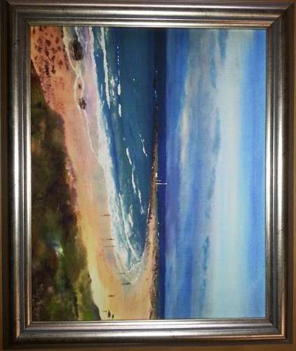 FRAMED MIKE TALJAARD LIMITED EDITION REPRODUCTION ON BOARD CANVAS (MISTY CLIFFS) AUTHENTIFICATION