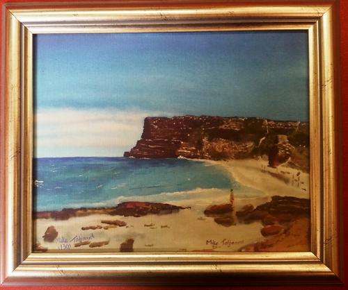 FRAMED MIKE TALJAARD LIMITED EDITION REPRODUCTION CANVAS (DIAZ BEACH) AUTHENTIFICATION