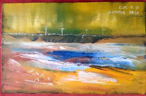 UNFRAMED MIKE TALJAARD ORIGINAL OIL PAINTING (TABLE MOUNTAIN 2013)