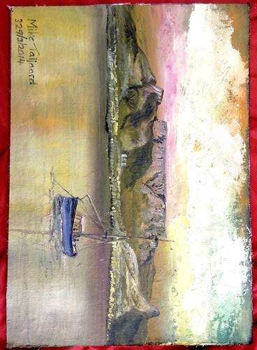 MIKE TALJAARD ORIGINAL OIL PAINTING (TABLE MOUNTAIN)