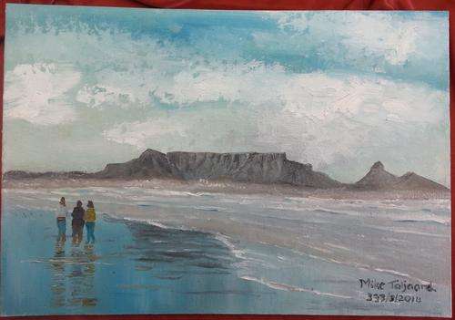 MIKE TALJAARD ORIGINAL OIL PAINTING (TABLE MOUNTAIN)