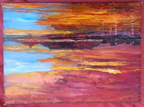 MIKE TALJAARD ORIGINAL OIL PAINTING (TABLE MOUNTAIN)