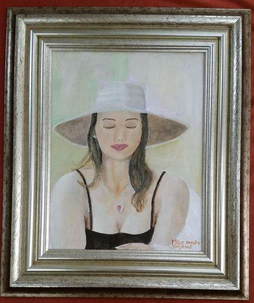 Free postage ESTELLE. FRAMED MIKE TALJAARD ORIGINAL OIL ON BOARD CANVAS