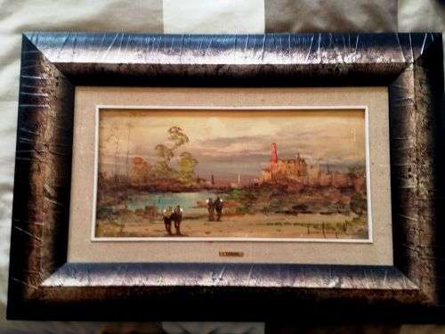 ORIGINAL OLD OIL PAINTING BY ARTIST L. CARCNEL for R18000 WOW!! valued at R48000