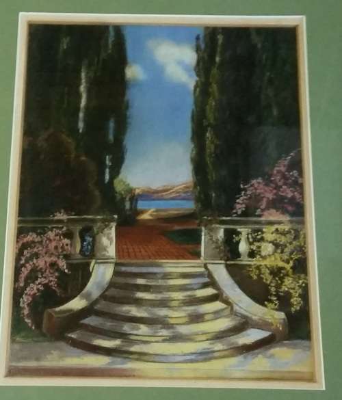 ORIGINAL OLD WATERCOLOUR BY ARTIST M.E. BOURHILL 1962 valued at R3000