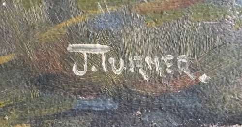 ORIGINAL OIL ON BOARD CANVAS PAINTING (LANDSCAPE, BULAWAYO, RHODESIA) BY J. TUNER