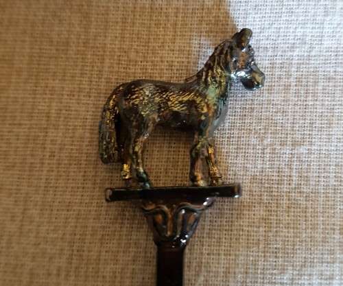 SOUVENIR SPOON (HORSE) AS PER PICTURES [WAPW] SILVER PLATED IN ORIGINAL PACKAGING