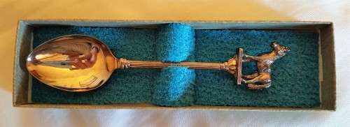 SOUVENIR SPOON (HORSE) AS PER PICTURES [WAPW] SILVER PLATED IN ORIGINAL PACKAGING