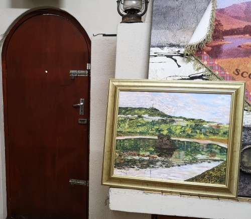Free Postage FRAMED MIKE TALJAARD ORIGINAL OIL PAINTING (PLATTEKLOOF NATURE RESERVE)
