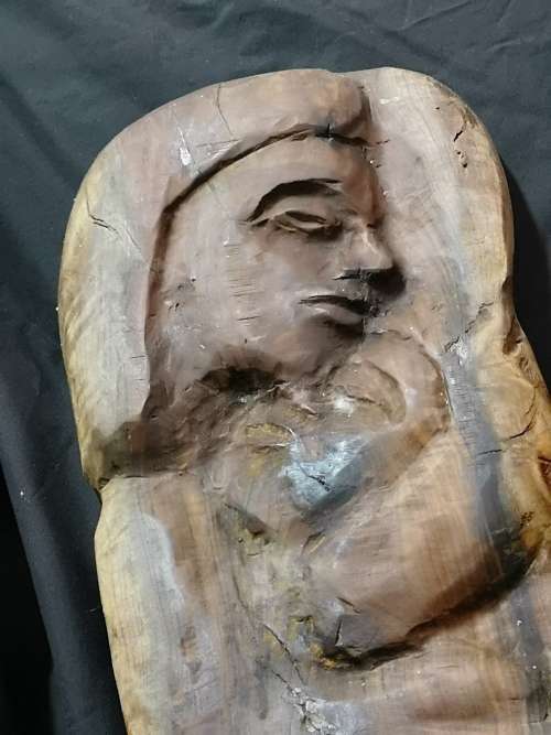 Free postage, ONE OF A KIND, Ancient Wooden Carving, Mother and Baby
